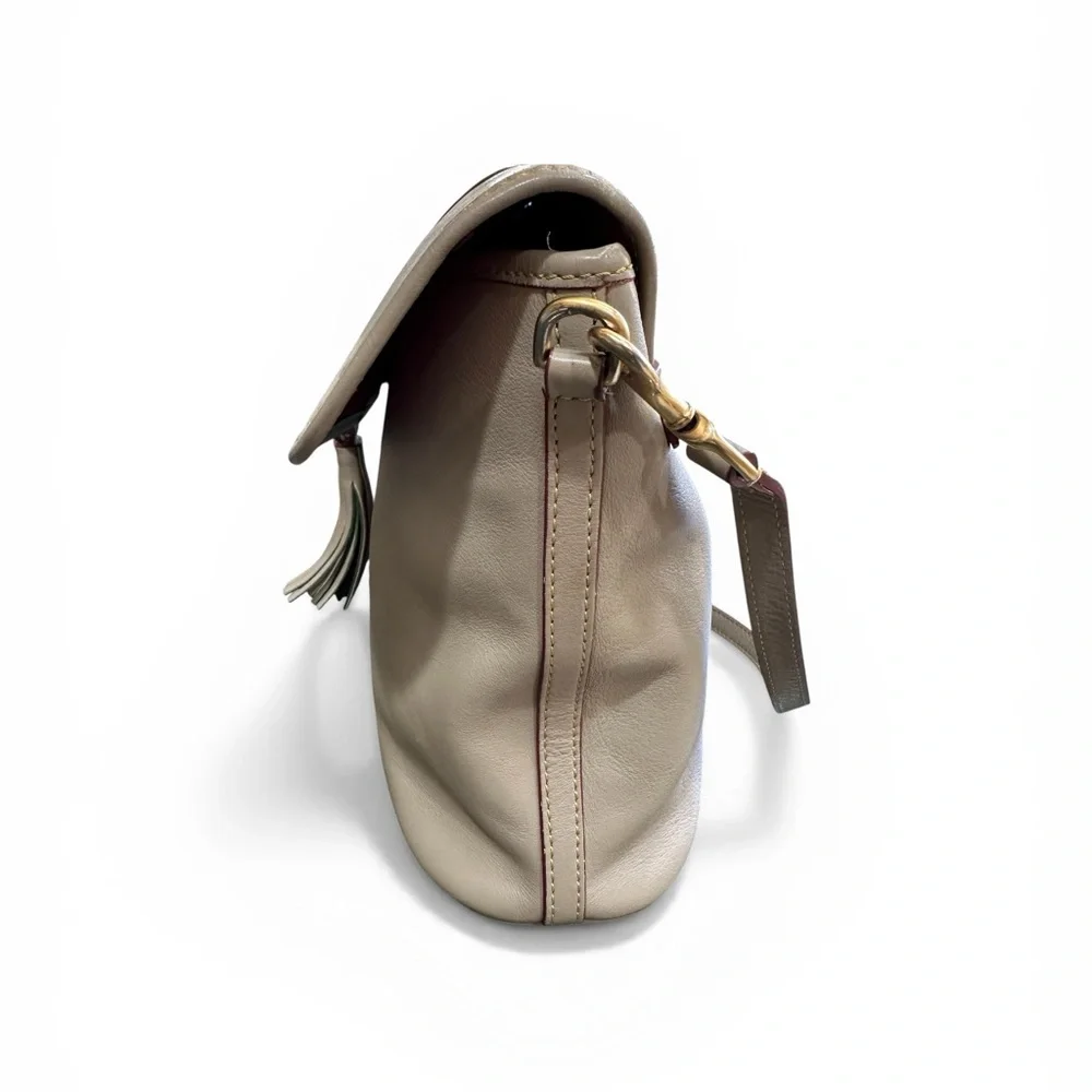 Dooney and Bourke Florentine Large Dottie Crossbody Taupe READ - Picture 4 of 16